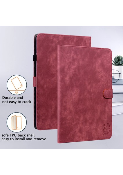 Deri Tablet Kılıfı Samsung Galaxy Tab S7/tab S8 Darbeye Dayanıklı Koruyucu Tablet Kılıfı (Yurt Dışından)