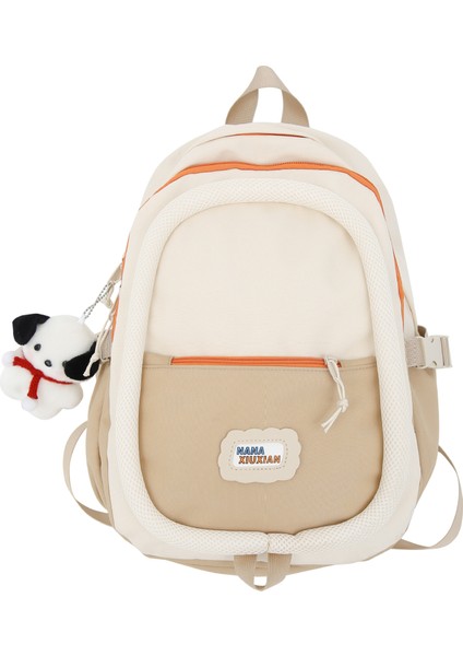 Basit Büyük Kapasiteli Sırt Çantası Niş Tasarımı Sürekli Daire Sırt Çantası Üniversite Öğrencisi Ortaokul Sırt Çantası Yeni Stil (Yurt Dışından)