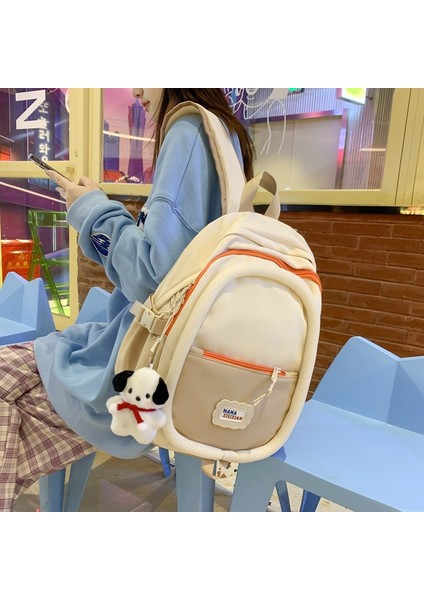 Basit Büyük Kapasiteli Sırt Çantası Niş Tasarımı Sürekli Daire Sırt Çantası Üniversite Öğrencisi Ortaokul Sırt Çantası Yeni Stil (Yurt Dışından) indirimleri