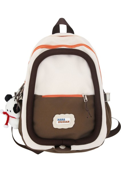 Basit Büyük Kapasiteli Sırt Çantası Niş Tasarımı Sürekli Daire Sırt Çantası Üniversite Öğrencisi Ortaokul Sırt Çantası Yeni Stil (Yurt Dışından)