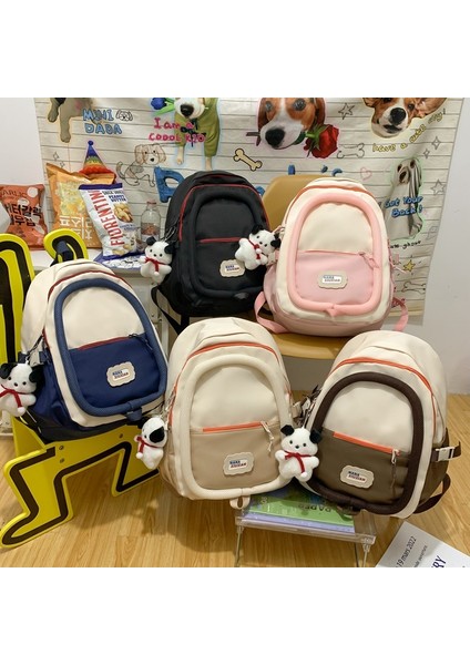 Basit Büyük Kapasiteli Sırt Çantası Niş Tasarımı Sürekli Daire Sırt Çantası Üniversite Öğrencisi Ortaokul Sırt Çantası Yeni Stil (Yurt Dışından) modelleri