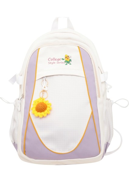 Kadınlar Için Yeni Kore Tarzı Moda Ins Okul Çantası, Kişiselleştirilmiş Moda Naylon Sırt Çantası, Büyük Kapasiteli, Erkekler Için Hafif Rahat Sırt Çantası (Yurt Dışından)