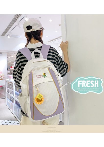 Kadınlar Için Yeni Kore Tarzı Moda Ins Okul Çantası, Kişiselleştirilmiş Moda Naylon Sırt Çantası, Büyük Kapasiteli, Erkekler Için Hafif Rahat Sırt Çantası (Yurt Dışından) fiyatları