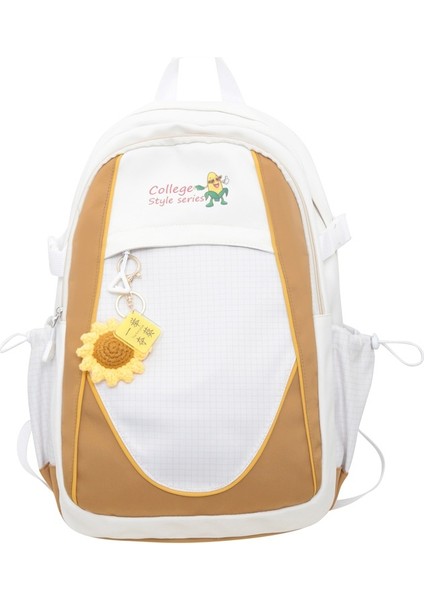 Kadınlar Için Yeni Kore Tarzı Moda Ins Okul Çantası, Kişiselleştirilmiş Moda Naylon Sırt Çantası, Büyük Kapasiteli, Erkekler Için Hafif Rahat Sırt Çantası (Yurt Dışından)