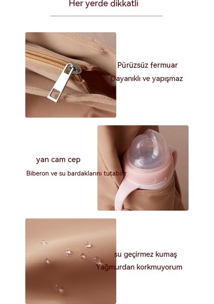 Su Geçirmez, Büyük Kapasiteli, Tek Omuzlu, Çapraz Vücut Mumya Çantası, Çok Fonksiyonlu Anne ve Bebek Gezi Çantası, Tote Çanta (Yurt Dışından) modelleri