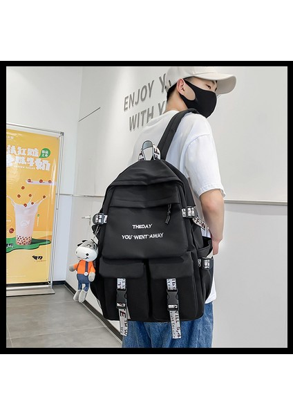 Erkekler ve Kadınlar Için 2023 Yeni Sırt Çantaları Ortaokul ve Lise Üniversite Öğrencileri Çiftler Için Büyük Kapasiteli Sırt Çantaları (Yurt Dışından) modelleri