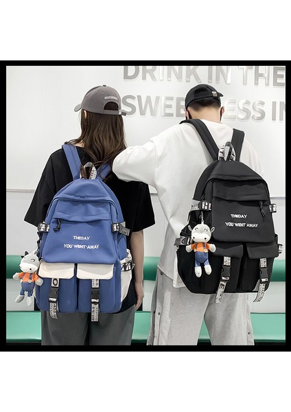 Erkekler ve Kadınlar Için 2023 Yeni Sırt Çantaları Ortaokul ve Lise Üniversite Öğrencileri Çiftler Için Büyük Kapasiteli Sırt Çantaları (Yurt Dışından) indirimleri