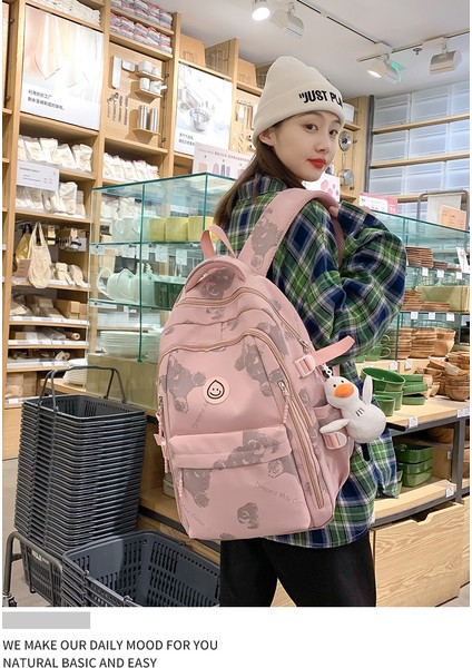 Okul Çantası Bayan Üniversite Öğrencisi 2023 Yeni Ilkokul Öğrencisi Lise Öğrencisi Sırt Çantası (Yurt Dışından) fırsatları