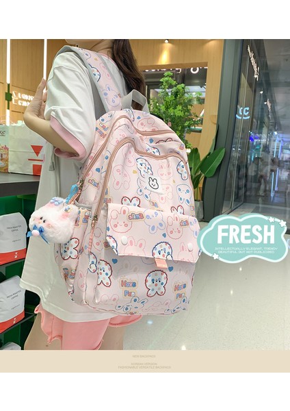 Küçük Taze ve Sevimli Sırt Çantası Kampüs Karikatür Çocuk Sırt Çantası Kadın Hengeng Karikatür Baskı Öğrenci Okul Çantası (Yurt Dışından) indirimleri