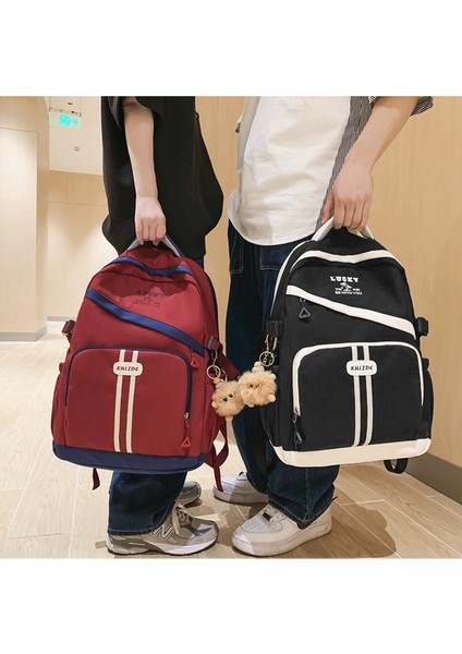 Öğrenci Sırt Çantası Kolej Tarzı Kız Sırt Çantası 2023 Yeni Moda Kontrast Renk Ortaokul Öğrencisi Okul Çantası Erkek (Yurt Dışından) fiyatları