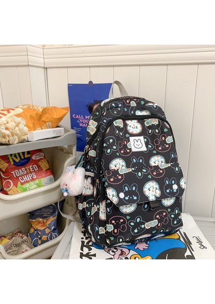 Küçük Taze ve Sevimli Sırt Çantası Kampüs Karikatür Çocuk Sırt Çantası Kadın Hengeng Karikatür Baskı Öğrenci Okul Çantası (Yurt Dışından) fiyatları