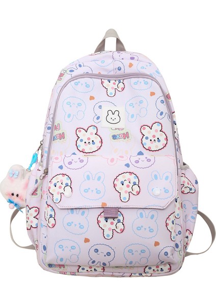 Küçük Taze ve Sevimli Sırt Çantası Kampüs Karikatür Çocuk Sırt Çantası Kadın Hengeng Karikatür Baskı Öğrenci Okul Çantası (Yurt Dışından)