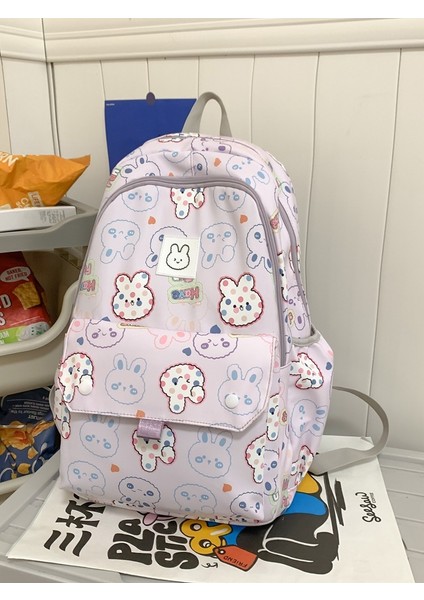 Küçük Taze ve Sevimli Sırt Çantası Kampüs Karikatür Çocuk Sırt Çantası Kadın Hengeng Karikatür Baskı Öğrenci Okul Çantası (Yurt Dışından) fırsatları
