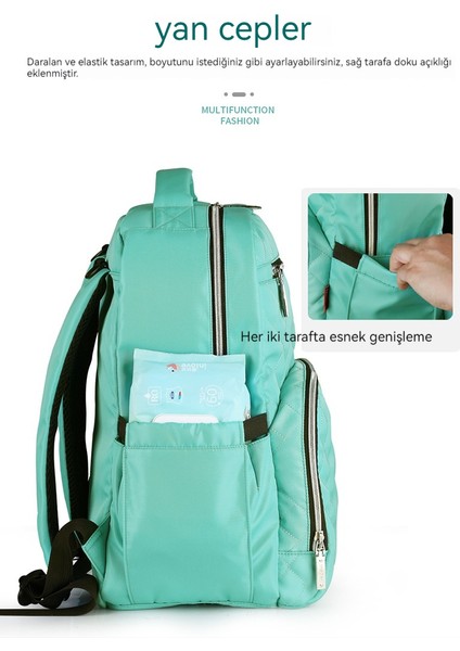 Moda Omuz Su Geçirmez Naylon Anne Çantası Büyük Kapasiteli Anne ve Bebek Gezi Sırt Çantası Sırt Çantası Anne Çantası (Yurt Dışından) fiyatları