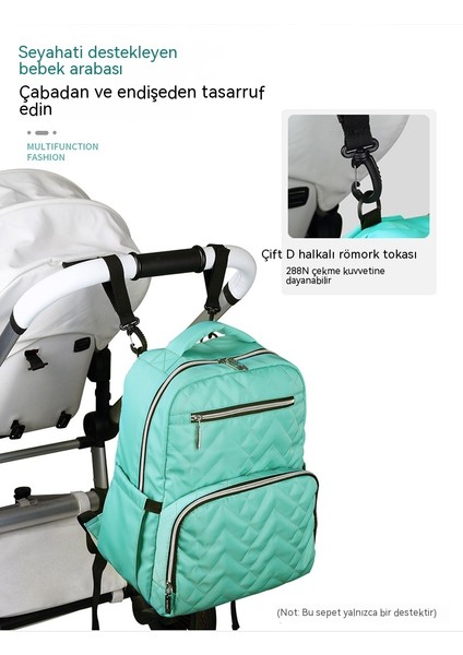 Moda Omuz Su Geçirmez Naylon Anne Çantası Büyük Kapasiteli Anne ve Bebek Gezi Sırt Çantası Sırt Çantası Anne Çantası (Yurt Dışından) modelleri