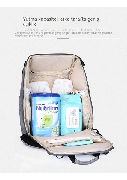 Büyük Kapasiteli Çok Fonksiyonlu Su Geçirmez Sırt Çantası Anne Çantası Anne ve Bebek Gezi Çantası Çift Omuz Anne Bebek Çantası (Yurt Dışından) fiyatları