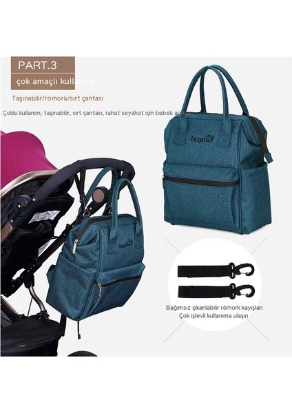 Omuz Çok Fonksiyonlu Anne Çantası Sırt Çantası Büyük Kapasiteli Su Geçirmez Anne ve Bebek Gezi Sırt Çantası Doğum Çantası (Yurt Dışından) fırsatları