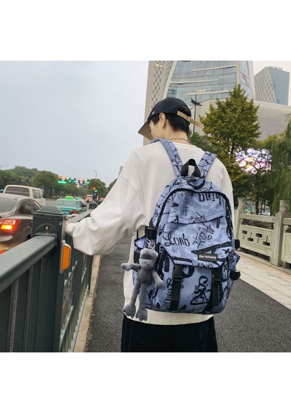Kadınlar Için 2023 Yeni Moda Okul Çantaları Kişiselleştirilmiş Kamuflaj Graffiti Çiftler Sırt Çantaları Erkekler Için Büyük Kapasiteli Öğrenci Sırt Çantaları (Yurt Dışından) indirimleri
