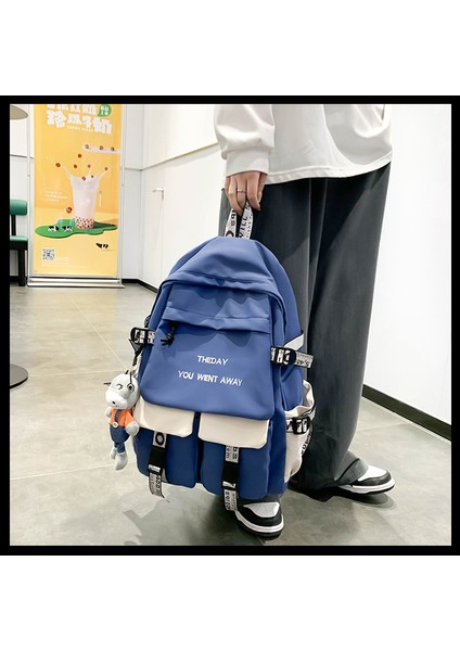 Erkekler ve Kadınlar Için 2023 Yeni Sırt Çantaları Ortaokul ve Lise Üniversite Öğrencileri Çiftler Için Büyük Kapasiteli Sırt Çantaları (Yurt Dışından) modelleri