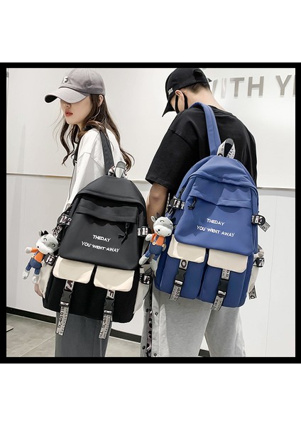 Erkekler ve Kadınlar Için 2023 Yeni Sırt Çantaları Ortaokul ve Lise Üniversite Öğrencileri Çiftler Için Büyük Kapasiteli Sırt Çantaları (Yurt Dışından) fırsatları