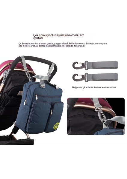Su Geçirmez Çok Fonksiyonlu Sırt Çantası Anne Çantası Doğum Çantası Büyük Kapasiteli Taşınabilir Sırt Çantası Anne ve Bebek Sırt Çantası (Yurt Dışından) indirimleri