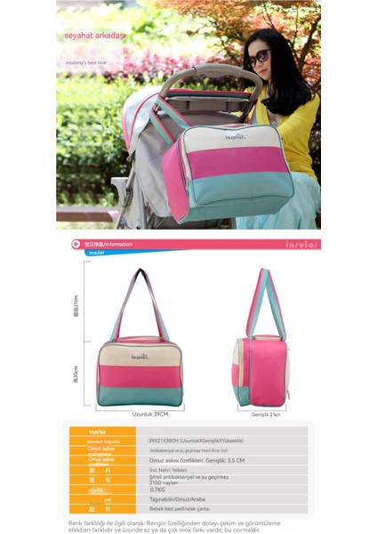 Tek Omuzlu, Büyük Kapasiteli, Çok Fonksiyonlu Anne Çantası Modaya Uygun, Büyük Kapasiteli Doğum Çantası Anne ve Bebek Çantası (Yurt Dışından) modelleri