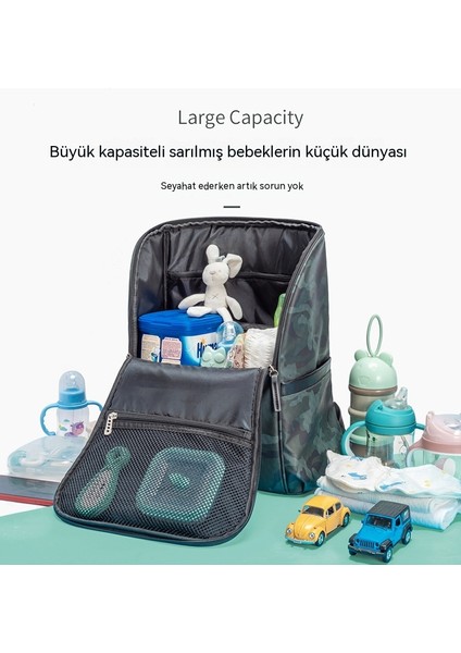 Omuz Çok Fonksiyonlu Su Geçirmez Anne Çantası Sırt Çantası Büyük Kapasiteli Taşınabilir Annenin Sırt Çantası ve Babanın Doğum Çantası (Yurt Dışından) fırsatları
