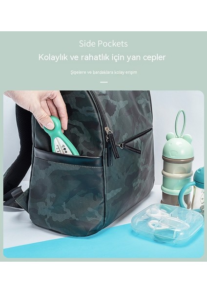 Omuz Çok Fonksiyonlu Su Geçirmez Anne Çantası Sırt Çantası Büyük Kapasiteli Taşınabilir Annenin Sırt Çantası ve Babanın Doğum Çantası (Yurt Dışından) indirimleri