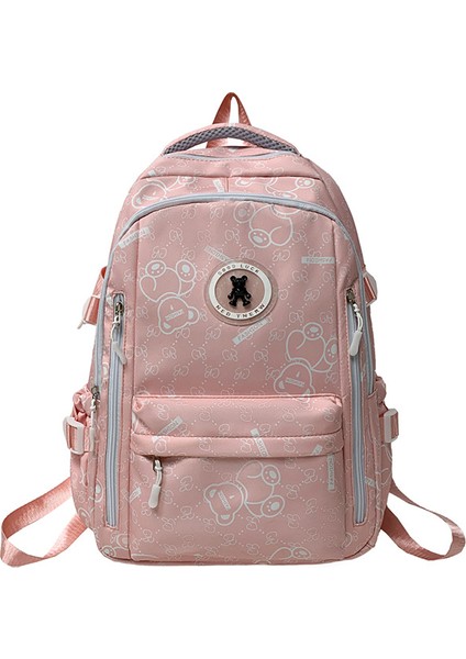 Ortaokul Öğrencileri Için Gündelik Okul Çantası, Büyük Kapasiteli Naylon Hafif Sırt Çantası, Modaya Uygun Kişiselleştirilmiş Sırt Çantası (Yurt Dışından)