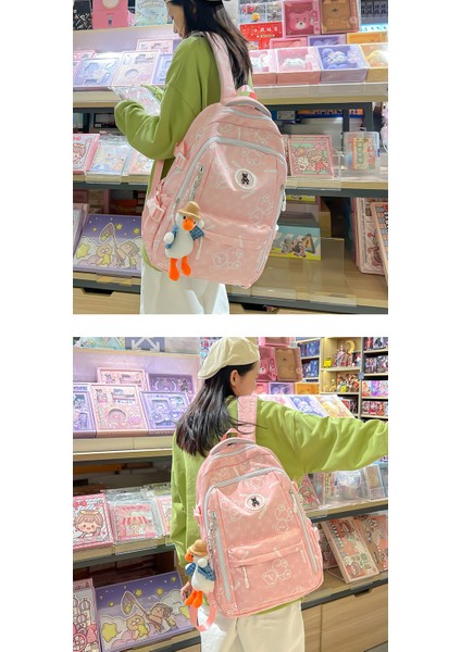 Ortaokul Öğrencileri Için Gündelik Okul Çantası, Büyük Kapasiteli Naylon Hafif Sırt Çantası, Modaya Uygun Kişiselleştirilmiş Sırt Çantası (Yurt Dışından) modelleri