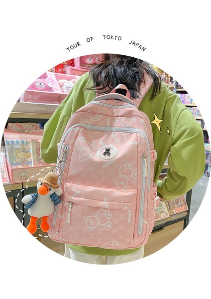 Ortaokul Öğrencileri Için Gündelik Okul Çantası, Büyük Kapasiteli Naylon Hafif Sırt Çantası, Modaya Uygun Kişiselleştirilmiş Sırt Çantası (Yurt Dışından) fırsatları