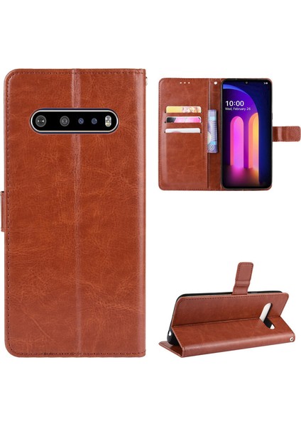 Lg V60 Thinq Deri Cüzdan Telefon Kılıfı (Yurt Dışından) fiyatları