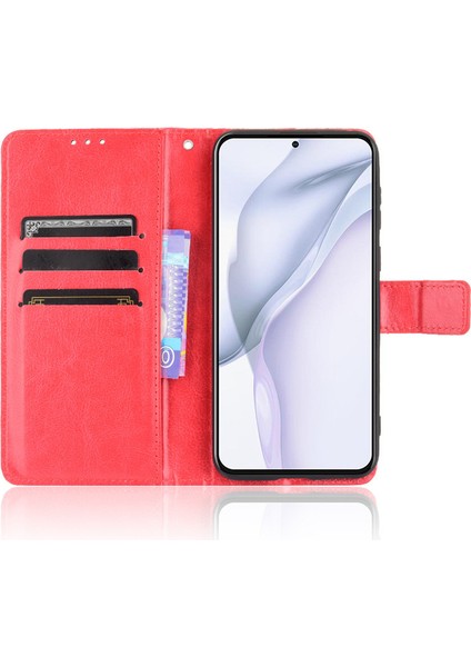 Huawei P50 Pro Deri Cüzdan Telefon Kılıfı (Yurt Dışından)