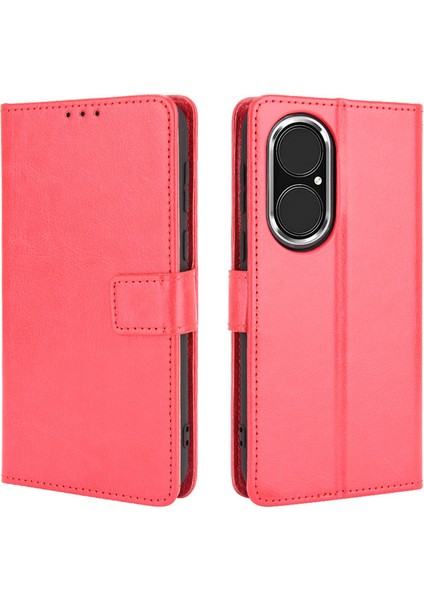 Huawei P50 Pro Deri Cüzdan Telefon Kılıfı (Yurt Dışından)
