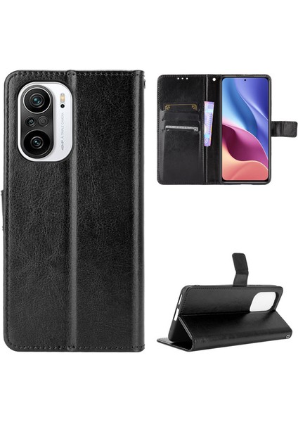 Xiaomi Redmi K40 / K40 Pro Deri Cüzdan Telefon Kılıfı (Yurt Dışından)