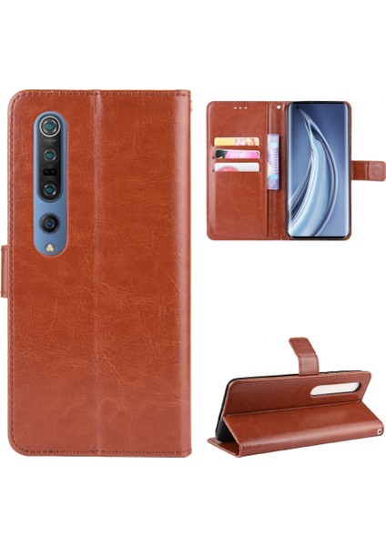 Xiaomi Mi 10 Pro Deri Cüzdan Telefon Kılıfı (Yurt Dışından)