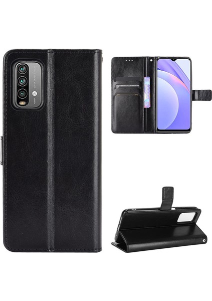 Xiaomi Redmi 9t Deri Cüzdan Telefon Kılıfı (Yurt Dışından)