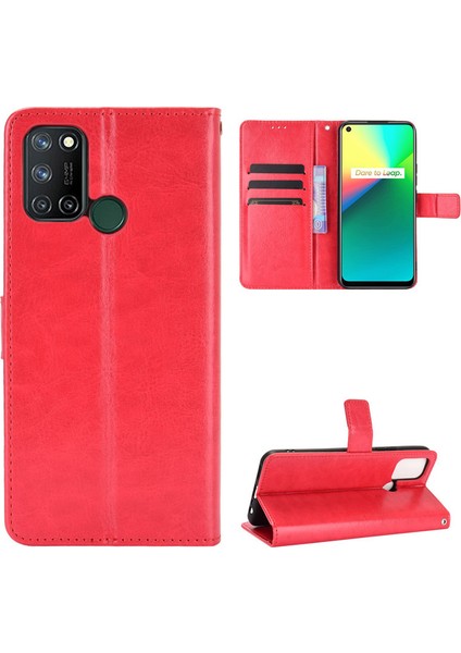 Oppo Realme C17 Deri Cüzdan Telefon Kılıfı (Yurt Dışından)