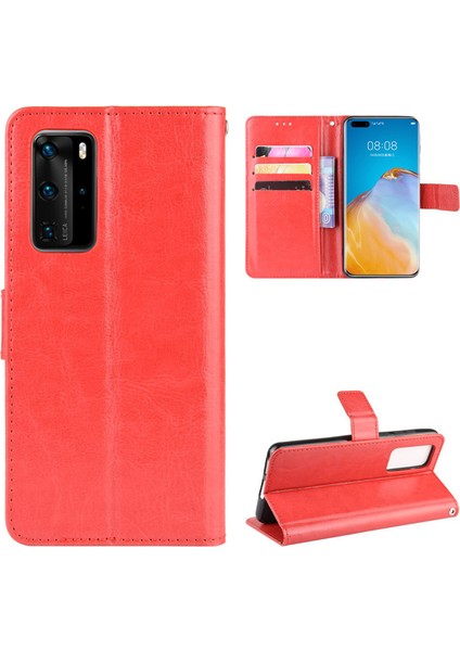 Huawei P40 Pro+ Plus Deri Cüzdan Telefon Kılıfı (Yurt Dışından) fiyatları