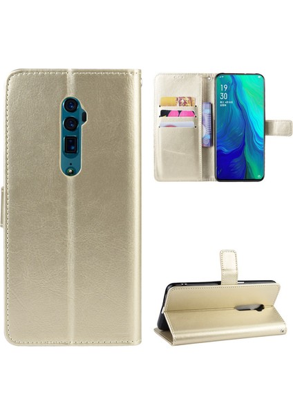 Oppo Reno 10X Zoom Deri Cüzdan Telefon Kılıfı (Yurt Dışından)