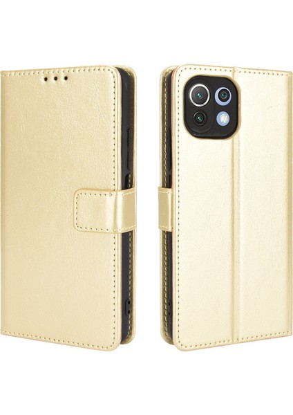 Xiaomi Mi 11 Lite Deri Cüzdan Telefon Kılıfı (Yurt Dışından)