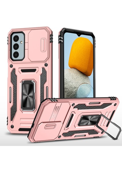 Samsung Galaxy M23 Kamera Kapaklı Darbeye Dayanıklı Telefon Kılıfı (Yurt Dışından)