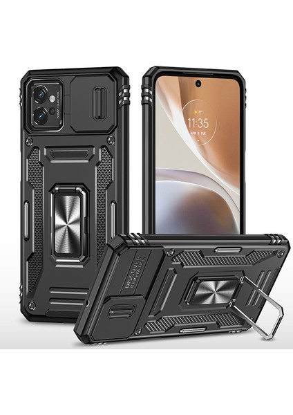 Motorola G32 Kamera Kapaklı Darbeye Dayanıklı Telefon Kılıfı (Yurt Dışından)