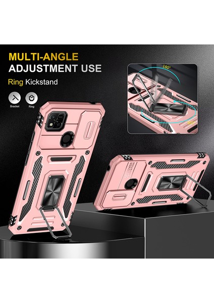 Xiaomi Redmi 9c Kamera Kapaklı Darbeye Dayanıklı Telefon Kılıfı (Yurt Dışından)