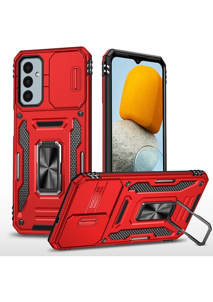 Samsung Galaxy M23 Kamera Kapaklı Darbeye Dayanıklı Telefon Kılıfı (Yurt Dışından)