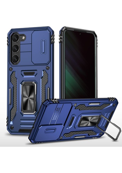 Samsung Galaxy S23 Kamera Kapaklı Darbeye Dayanıklı Telefon Kılıfı (Yurt Dışından)