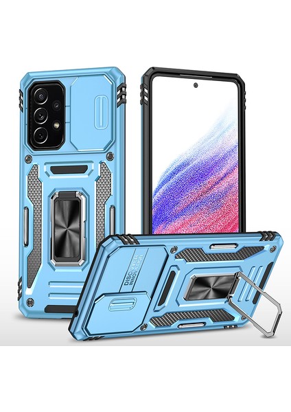 Samsung Galaxy A53 Kamera Kapaklı Darbeye Dayanıklı Telefon Kılıfı (Yurt Dışından)