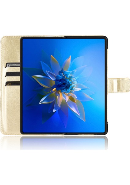 Huawei Mate X2 Deri Cüzdan Telefon Kılıfı (Yurt Dışından)