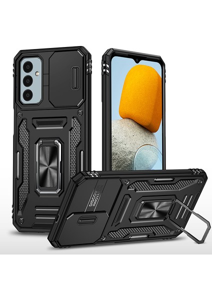Samsung Galaxy M23 Kamera Kapaklı Darbeye Dayanıklı Telefon Kılıfı (Yurt Dışından)