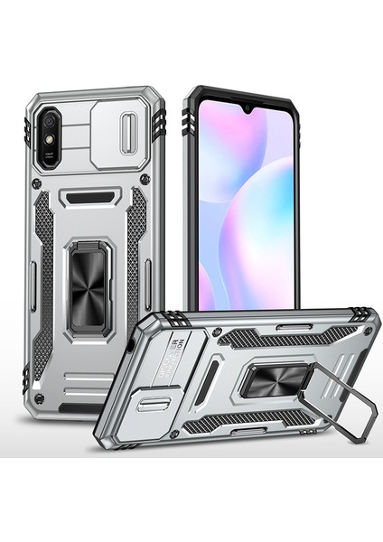 Xiaomi Redmi 9A Kamera Kapaklı Darbeye Dayanıklı Telefon Kılıfı (Yurt Dışından)